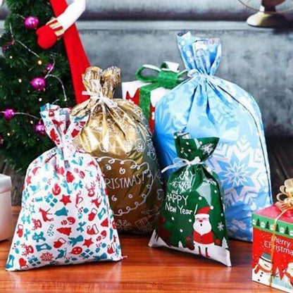 🎄50K+ Sold 🔥 Christmas Sale 49% OFF  Biodegradable Drawstring Christmas Gift Bags🎁