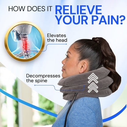 Negusy™ Inflatable Traction Collar – Neck Pain Relief, Posture Correction & Spinal Decompression
