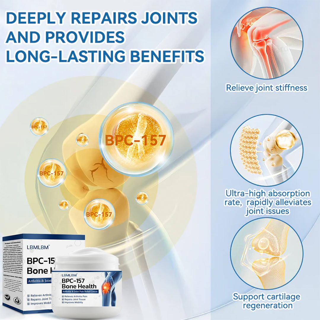 LBMLBM™ BPC-157 Joint Healing Cream 👨‍⚕️ FDA Certified (Targets arthritis, nerve pain, rheumatism & sports-related stiffness for better mobility)