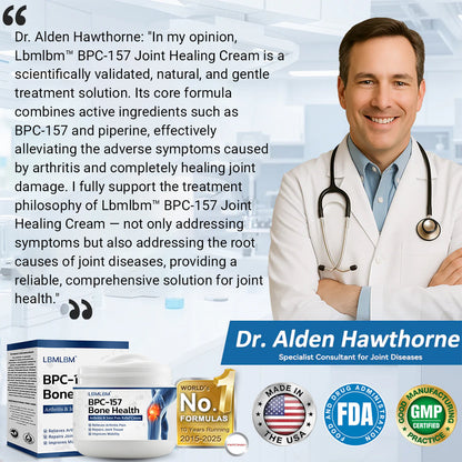 LBMLBM™ BPC-157 Joint Healing Cream 👨‍⚕️ FDA Certified (Targets arthritis, nerve pain, rheumatism & sports-related stiffness for better mobility)