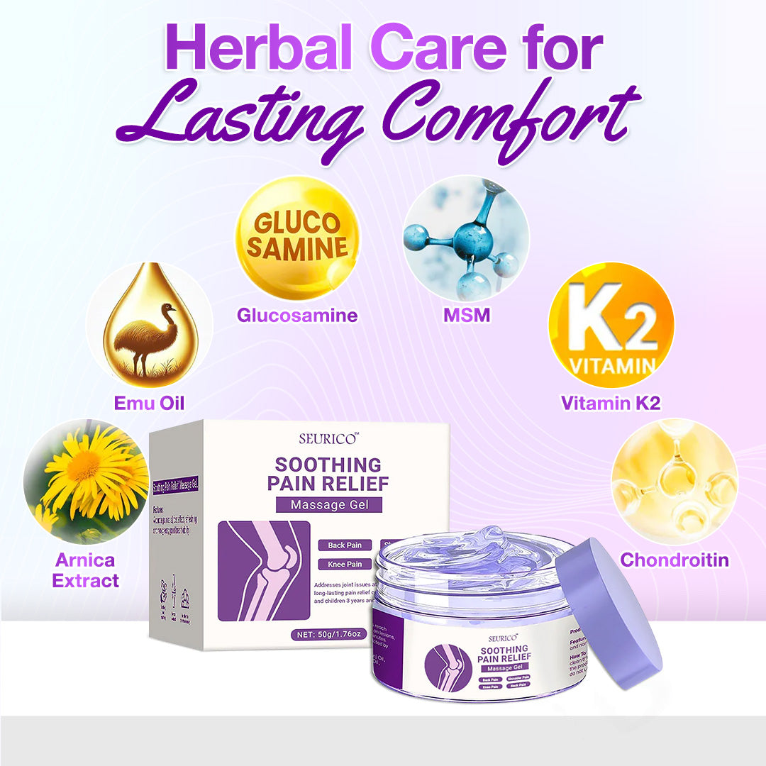 ✅[Official Store] Seurico™ Turmeric & Emu Oil Arthritis Soothing Pain Relief Massage Gel - American Orthopaedics (AAOS) Approved