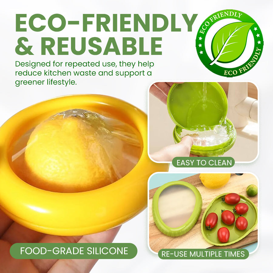Odeiun™ Silicone Stretch Pods – Eco-Friendly Food Savers