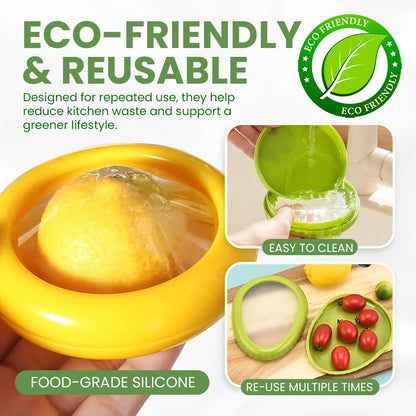 Odeiun™ Silicone Stretch Pods – Eco-Friendly Food Savers