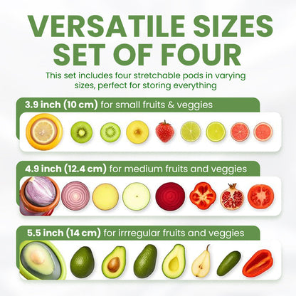 Odeiun™ Silicone Stretch Pods – Eco-Friendly Food Savers