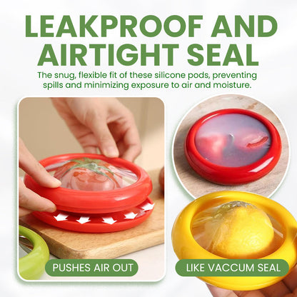 Odeiun™ Silicone Stretch Pods – Eco-Friendly Food Savers