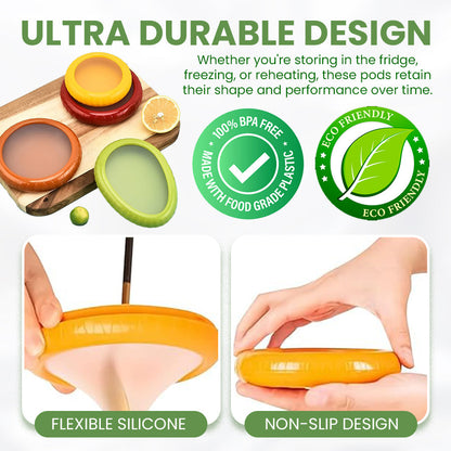 Odeiun™ Silicone Stretch Pods – Eco-Friendly Food Savers