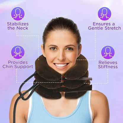 Negusy™ Inflatable Traction Collar – Neck Pain Relief, Posture Correction & Spinal Decompression
