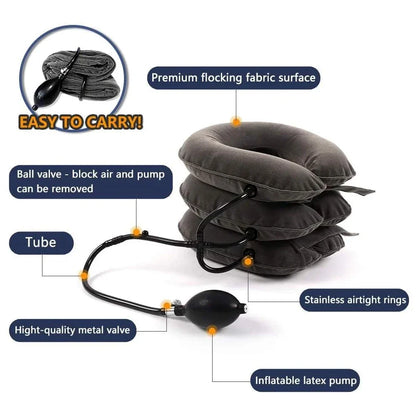 Negusy™ Inflatable Traction Collar – Neck Pain Relief, Posture Correction & Spinal Decompression