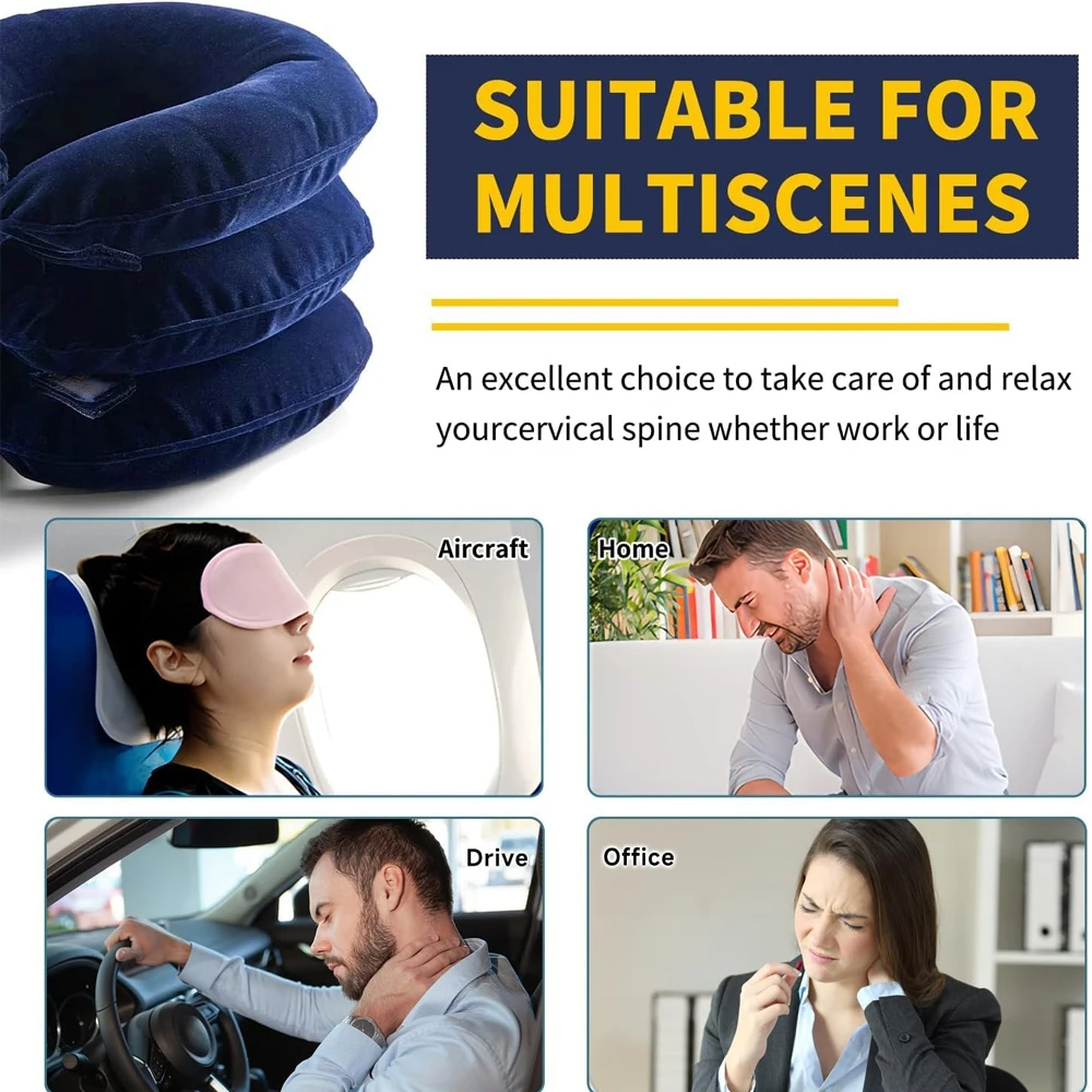 Negusy™ Inflatable Traction Collar – Neck Pain Relief, Posture Correction & Spinal Decompression