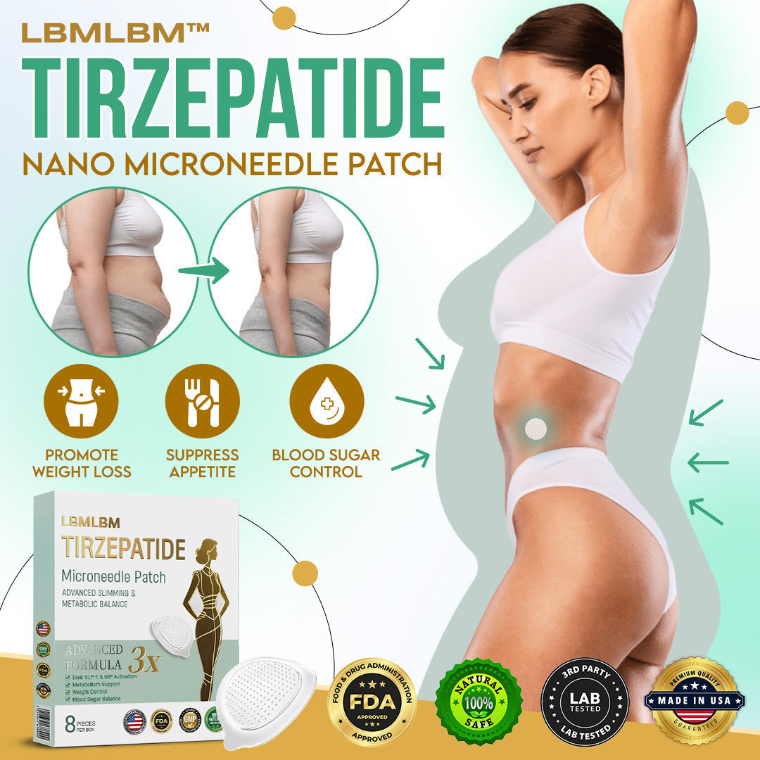 LBMLBM™ NIDDK-Tirzepatide Slimming NANO MICRONEEDLE PATCH 👨‍⚕️（Zero Pain, 24/7 Release | Lose 20lbs FAST | 90% Sugar Drop | ）