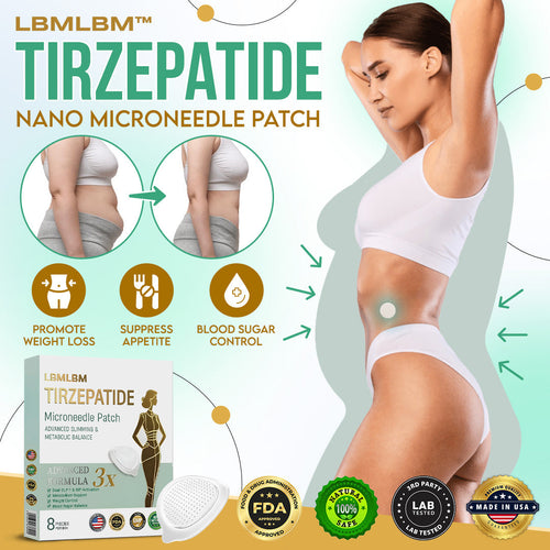 LBMLBM™ NIDDK-Tirzepatide Slimming NANO MICRONEEDLE PATCH 👨‍⚕️（Zero Pain, 24/7 Release | Lose 20lbs FAST | 90% Sugar Drop | ）