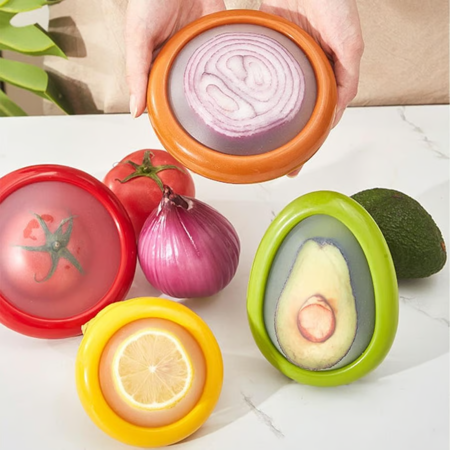 Odeiun™ Silicone Stretch Pods – Eco-Friendly Food Savers